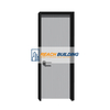 Aluminum Frame Interior Tinted Patterned Glass Door