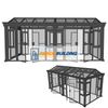 Safety Glass Greenhouse With Aluminum Frame