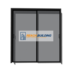 Aluminum Frame Interior Tinted Patterned Glass Door