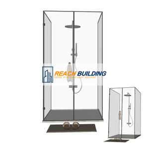Bathrooms Frameless Clear Glass Shower Enclosure/Glass Partition