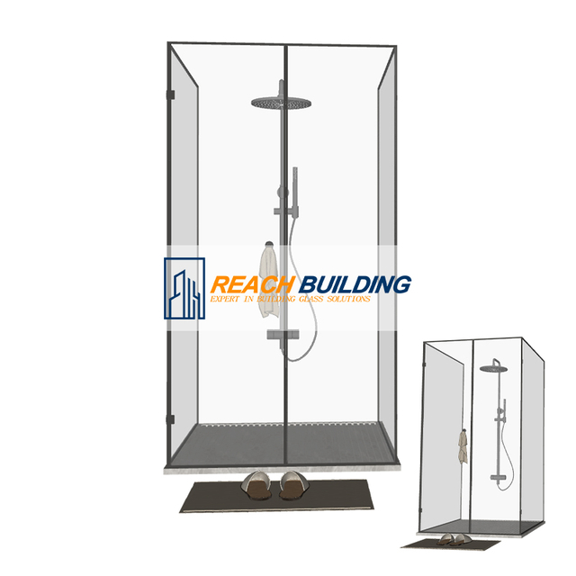 Bathrooms Frameless Clear Glass Shower Enclosure/Glass Partition