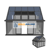 Safety Glass Greenhouse With Aluminum Frame