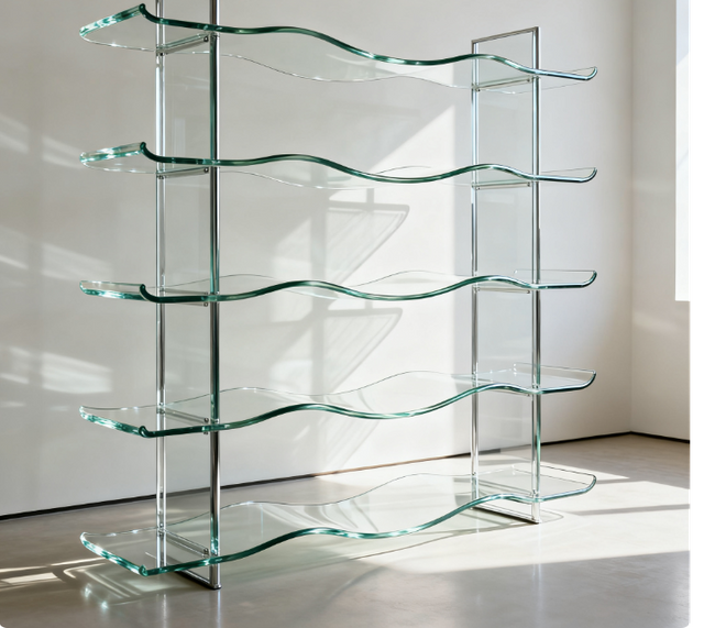 Verre courb&eacute; &agrave; chaud
