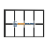 Aluminum Frame Interior Clear Glass Door
