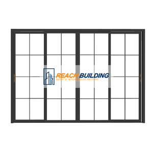 Aluminum Frame Interior Clear Glass Door