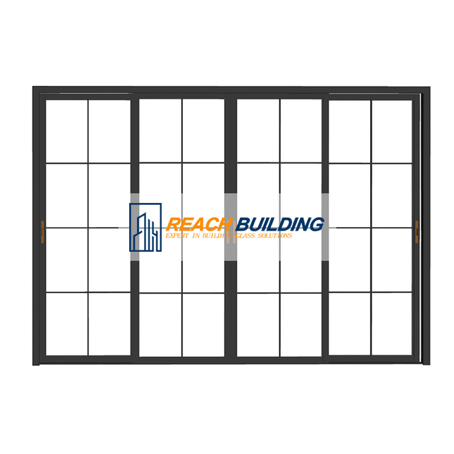 Aluminum Frame Interior Clear Glass Door