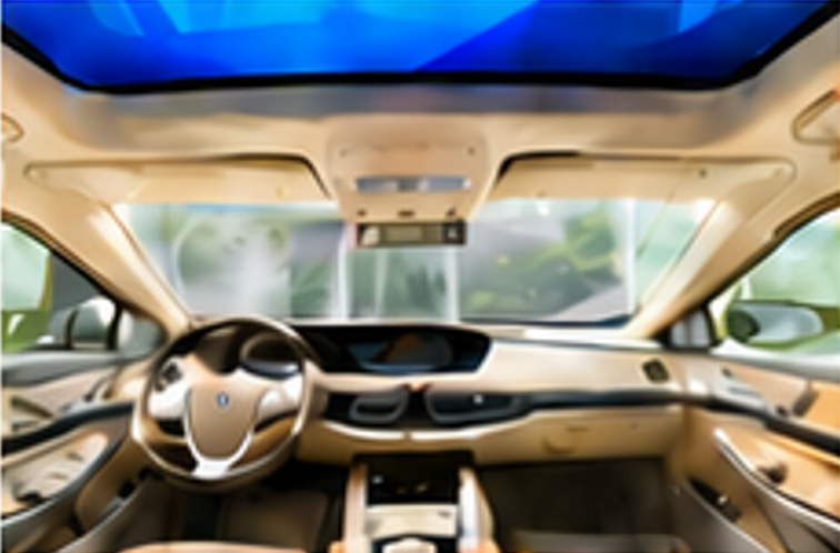 Organisches elektrochromes Smart Glass f&uuml;r ein Automobil-Panoramadach