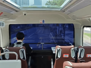 SpectraNyx Glass effect on bus windshield