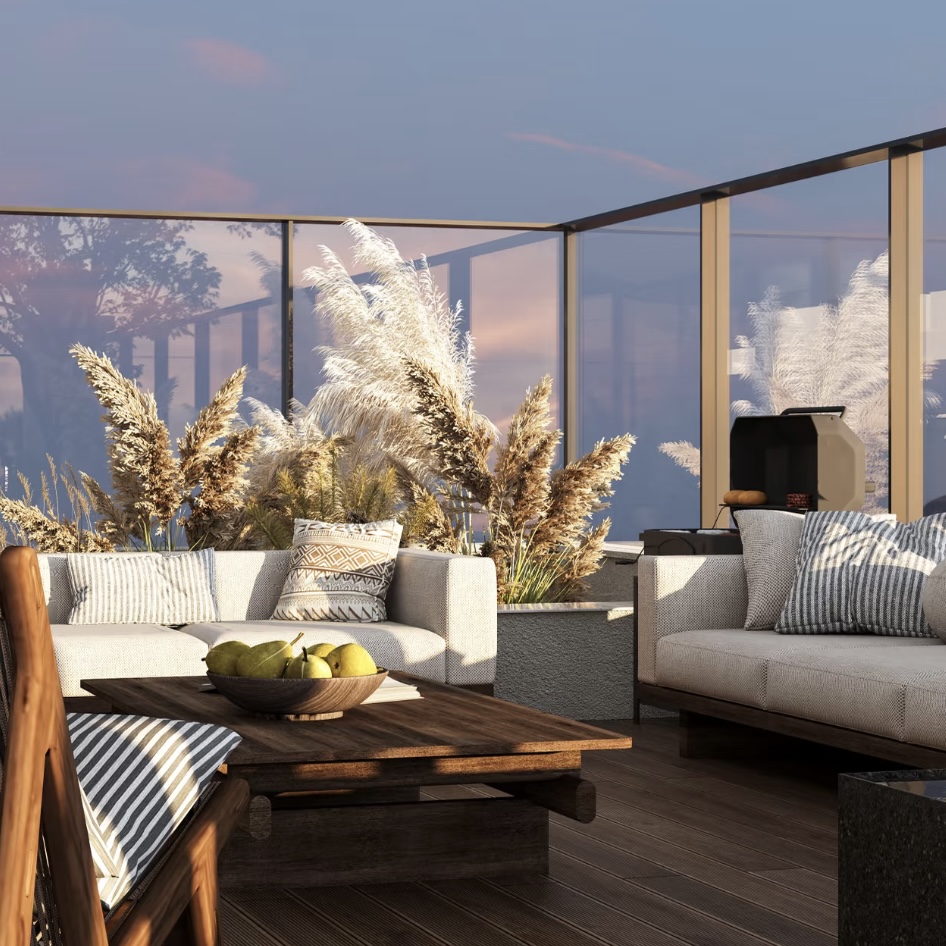 Terrace and Rooftop Glass Railing
