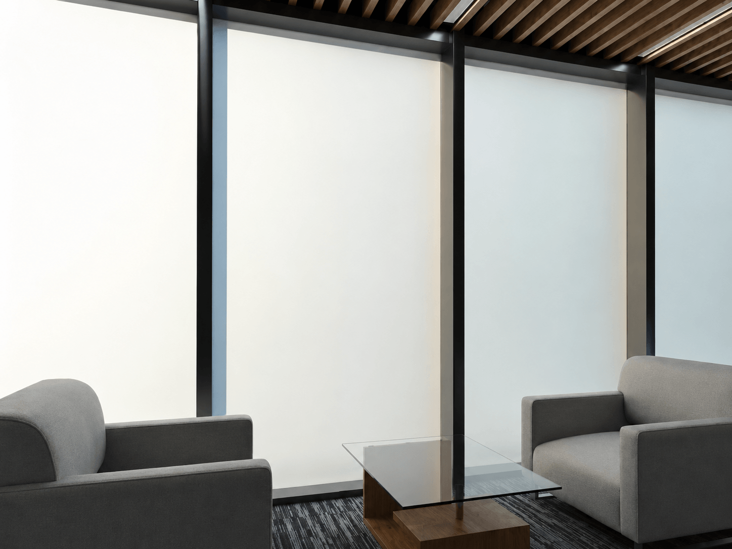 SpectraVeil PDLC Smart Glass in an office setting