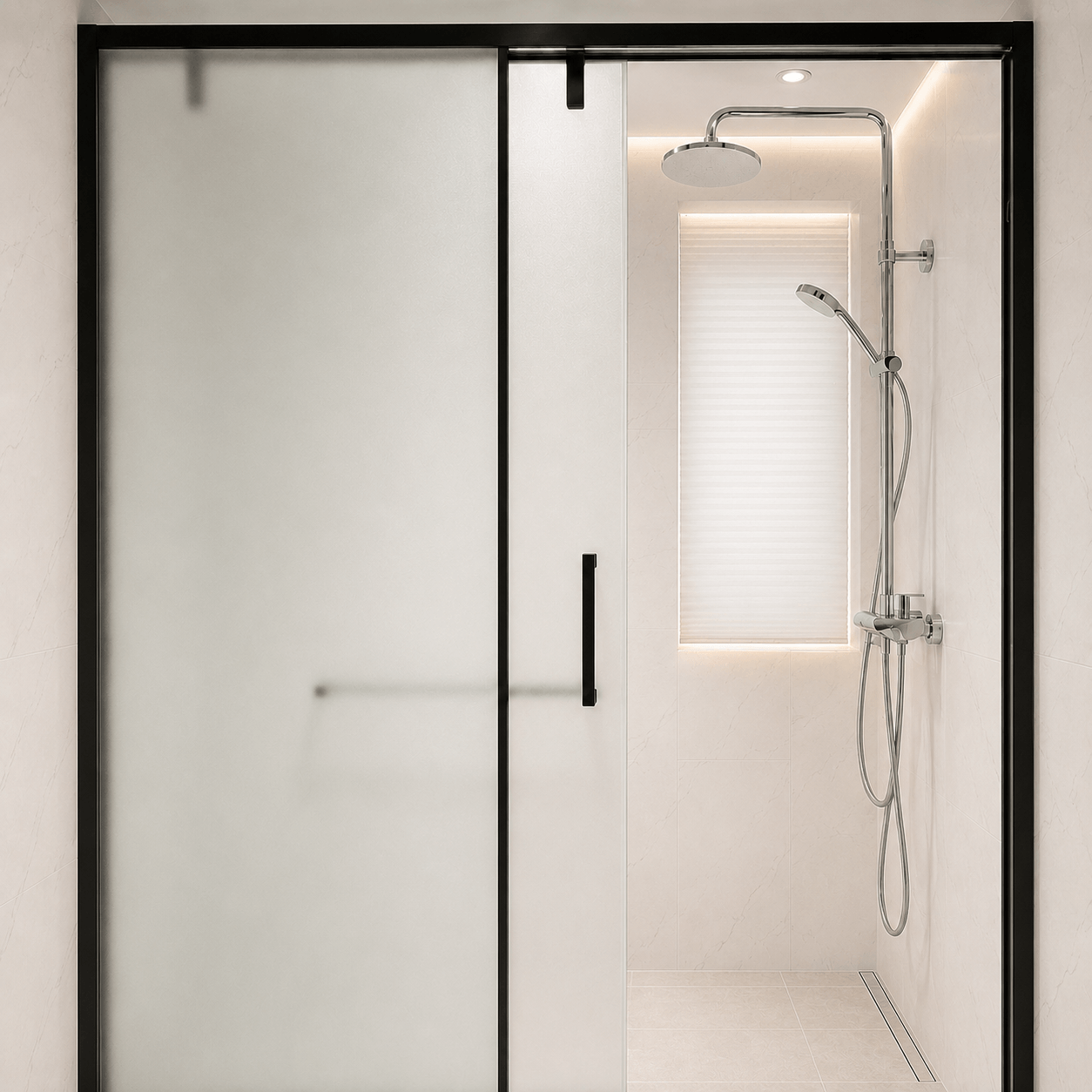 Frosted Glass Bathroom