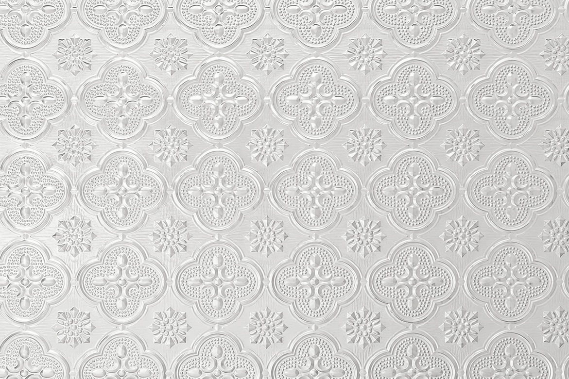 Vidrio con estampado floral