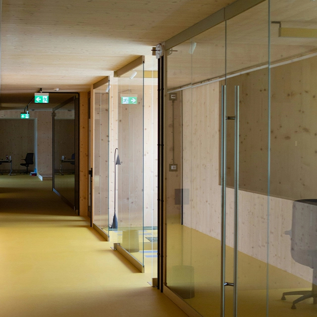 Custom decorative interior glass application