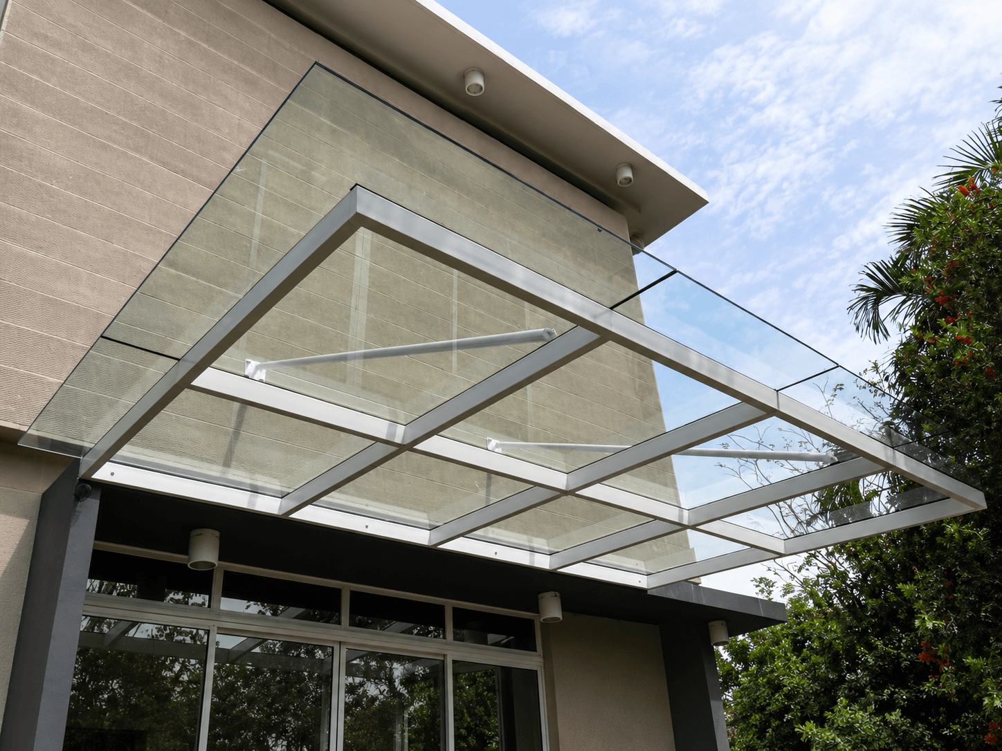 PVB Laminated Glass Canopy