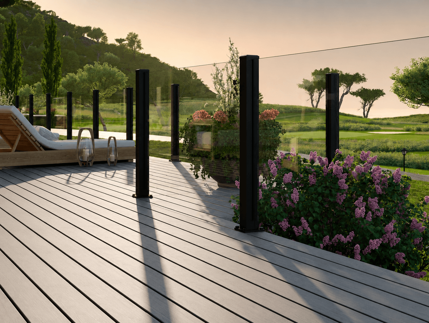 Balcony and Terrace Glass Railing Project Support
