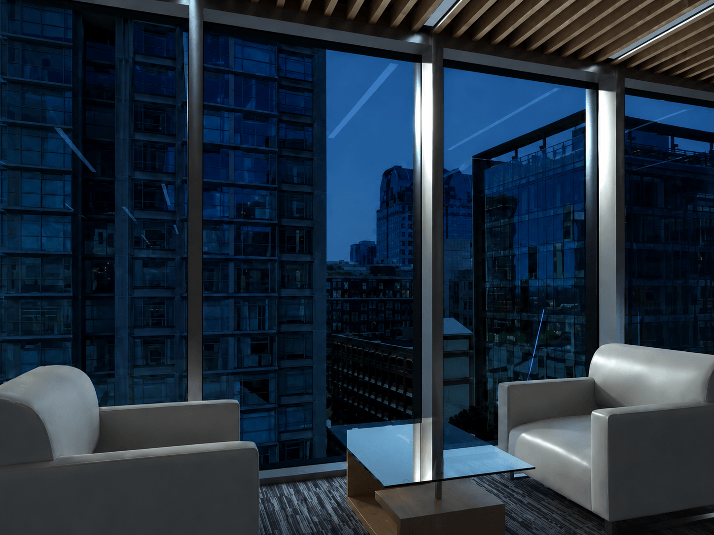 SpectraNyx SPD Smart Glass in an office setting
