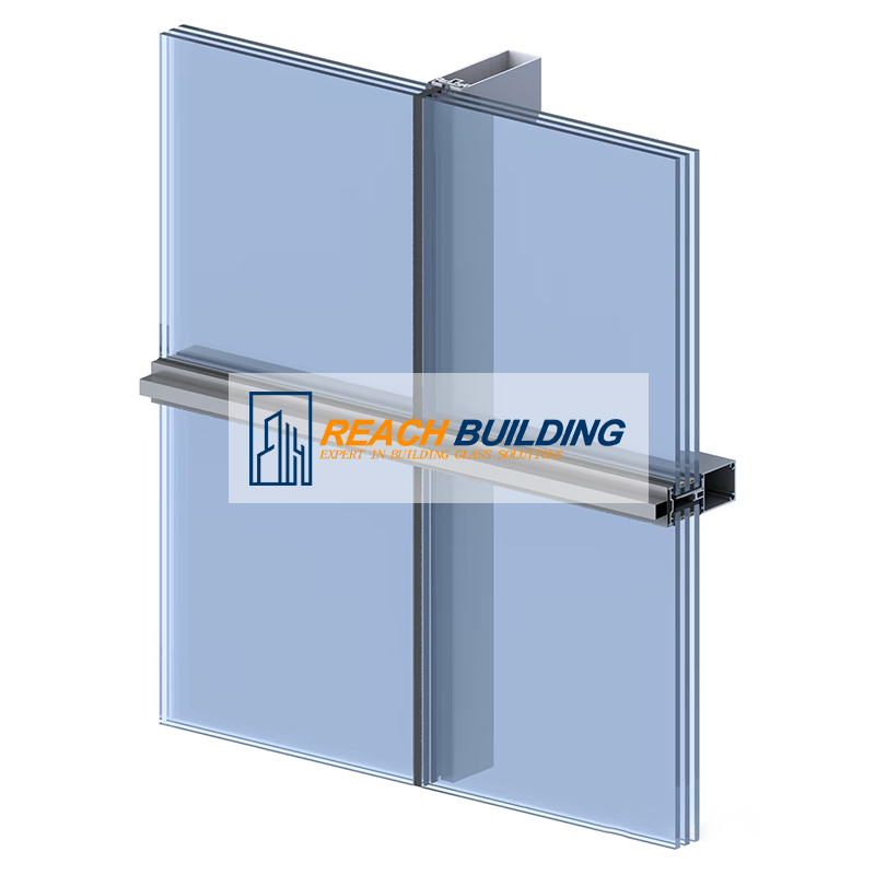 Curtain wall glazing and structural installation process